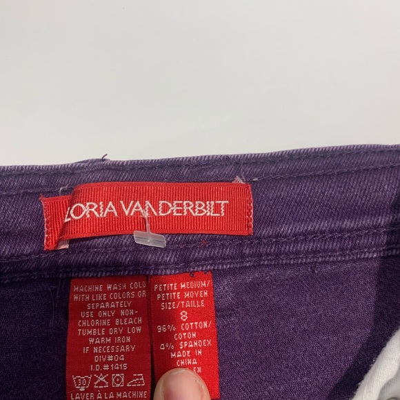 Retro Gloria Vanderbilt high waisted  purple denim. - Picture 7 of 7